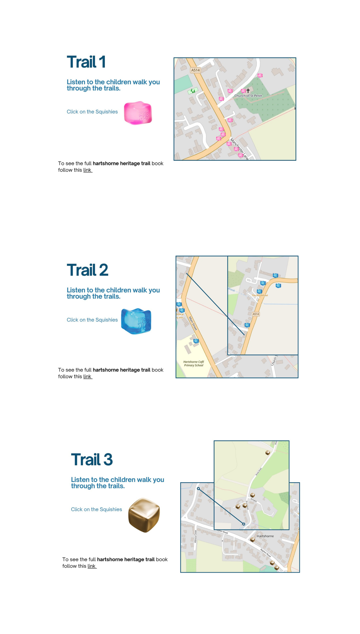 Trail 1, 2 and 3